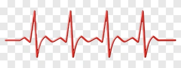 Red Heartbeat Line PNG