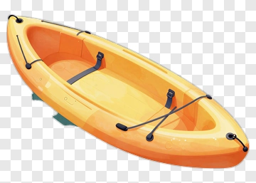 Orange Kayak PNG