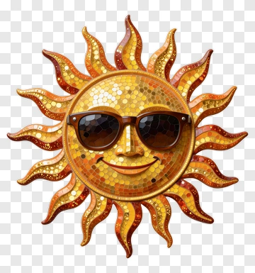 Smiling Sun With Sunglasses PNG