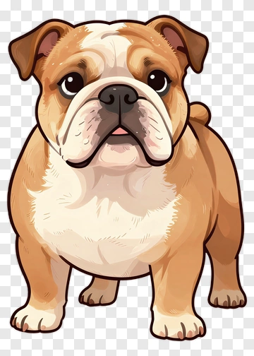 Cartoon Bulldog PNG