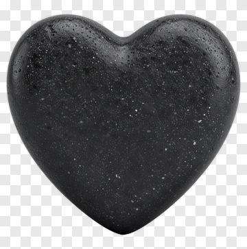 Black Heart Shape PNG