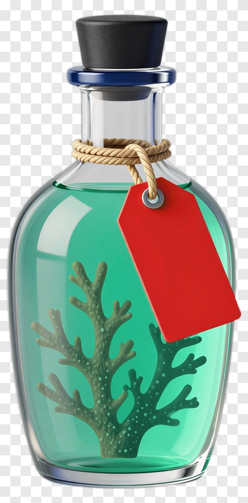 Bottle Containing Coral PNG