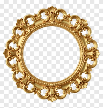 Gold Decorative Frame PNG