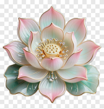 Colorful Lotus Flower PNG