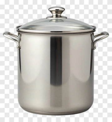 Stainless Steel Cooking Pot PNG