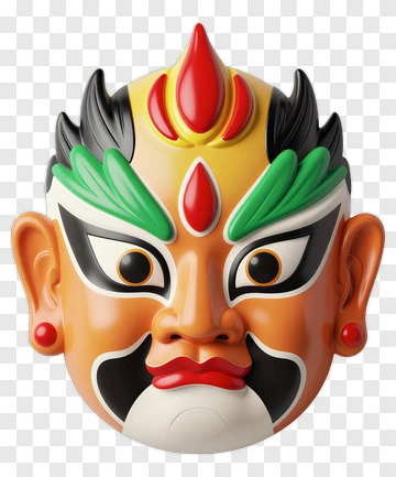 Colorful Traditional Mask PNG