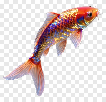 Colorful Koi Fish PNG