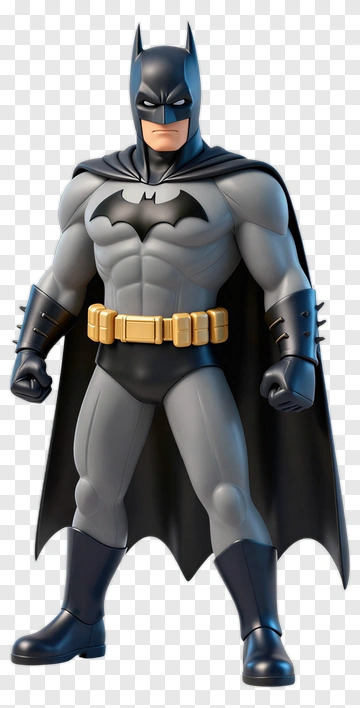 3D Batman Action Figure PNG
