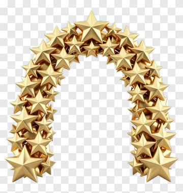 Golden Star Arch PNG