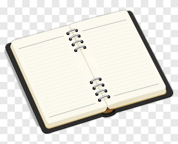 Open Notebook With Blank Pages PNG