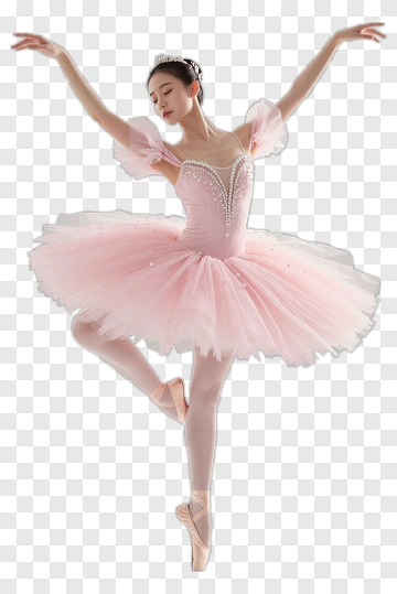 Ballet Dancer In A Pink Tutu PNG