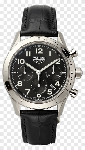 Tag Heuer Carrera Black Chronograph Watch PNG