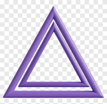 Purple Triangle Frame PNG