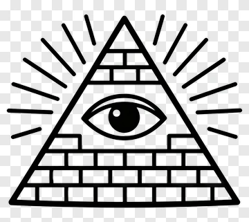 All-Seeing Eye Inside A Pyramid PNG