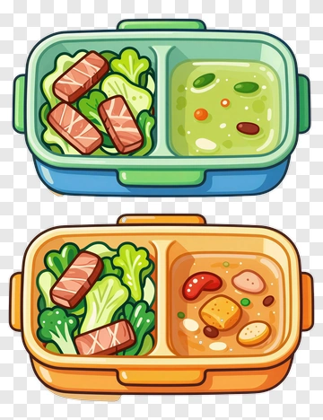 Lunch Box With Healthy Meals PNG
