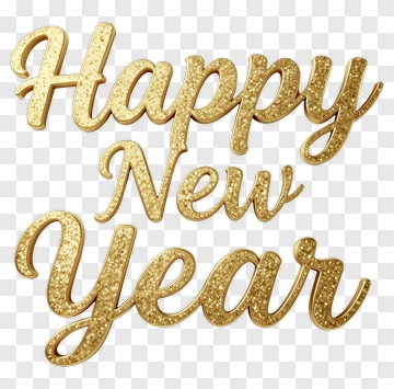 Happy New Year Greeting PNG