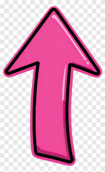 Pink Arrow Pointing Up PNG