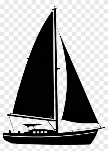 Sailboat Silhouette PNG