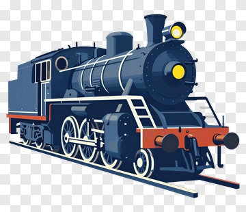 Cartoon Steam Locomotive PNG