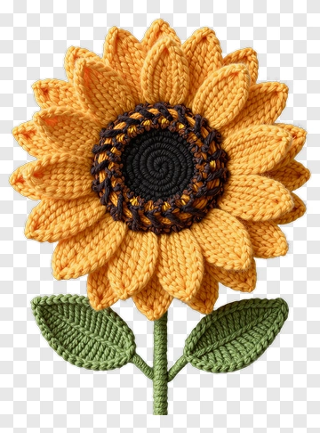 Felt Sunflower PNG