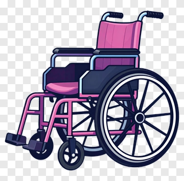 Cartoon Wheelchair PNG