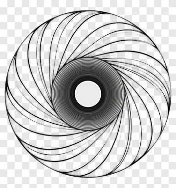 Spiral Camera Lens Design PNG
