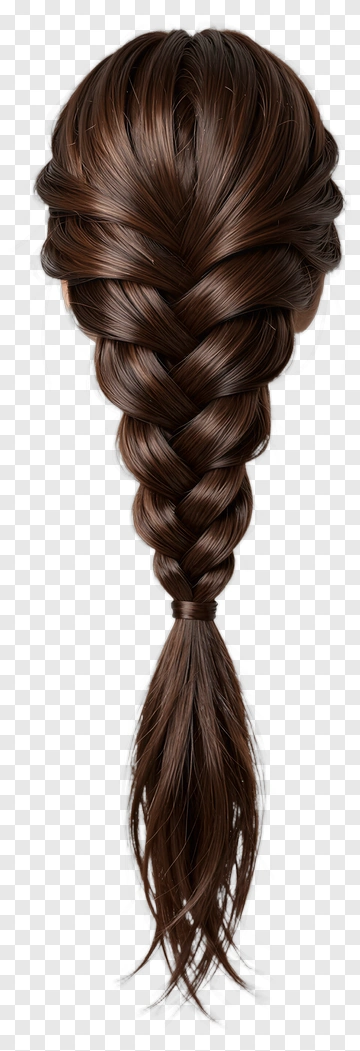 Braided Brown Hair PNG