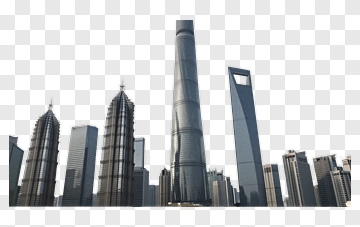Modern Skyscrapers In A Cityscape PNG