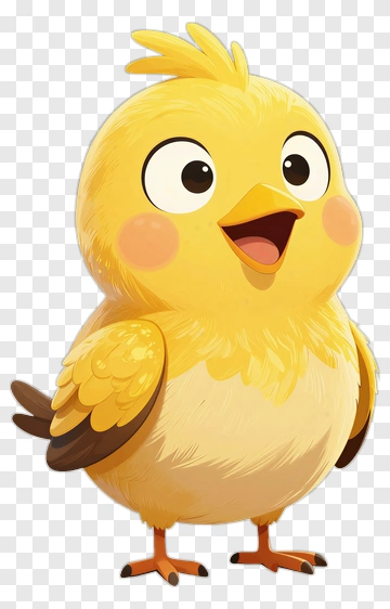 Cartoon Yellow Chick PNG