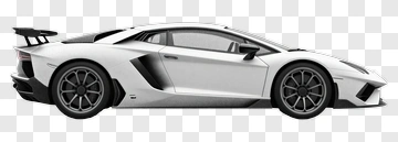 White Sports Car PNG