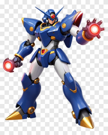 3D Robot With Energy Blasters PNG