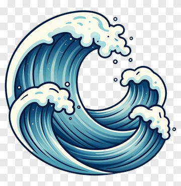 Cartoon Ocean Wave PNG
