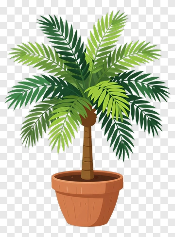 Potted Palm Tree PNG