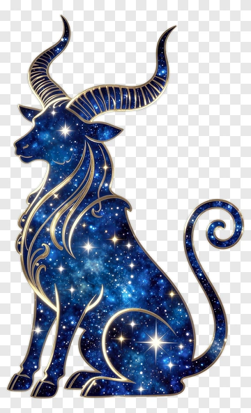 Celestial Taurus Zodiac Sign Illustration PNG