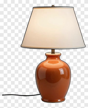 Orange Table Lamp PNG