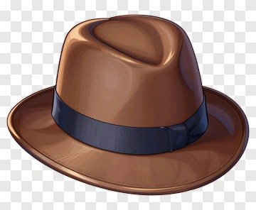 Brown Fedora Hat PNG