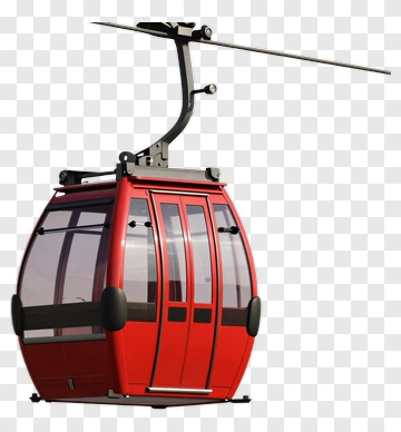 Red Cable Car PNG