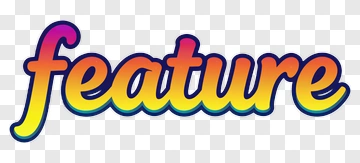 Colorful Feature Text PNG
