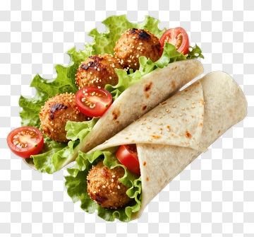Taco With Lettuce And Tomato PNG