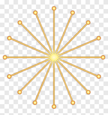 Radiating Starburst Design PNG
