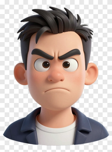Angry Cartoon Character PNG