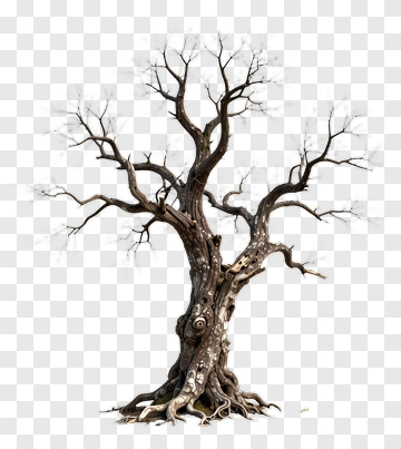 Barren Tree With Twisted Branches PNG