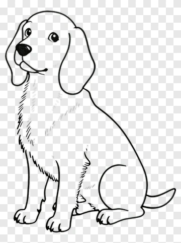 Cartoon Dog Sitting PNG