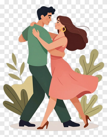 Couple Dancing Together PNG
