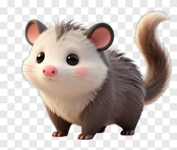 Cartoon Opossum PNG