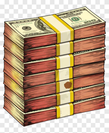 Stack Of Money Bundles PNG