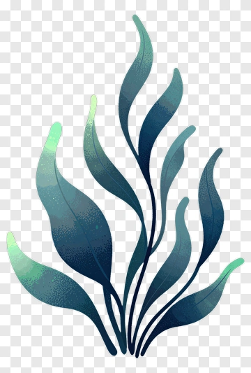 Abstract Seaweed Illustration PNG