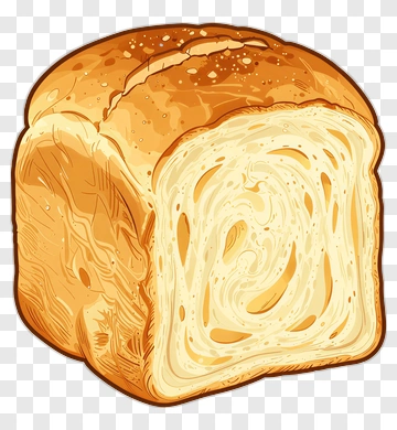 Sliced Bread Loaf PNG