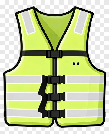 High Visibility Safety Vest PNG