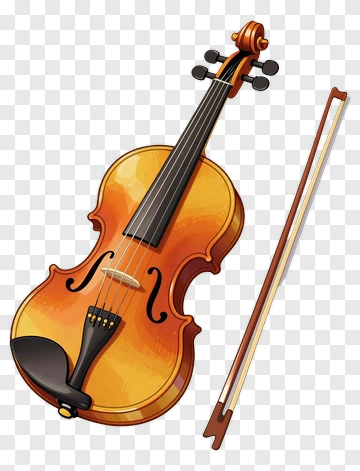 Violin And Bow PNG